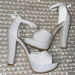 minimalist platform ankle strap chunky heeled sandals